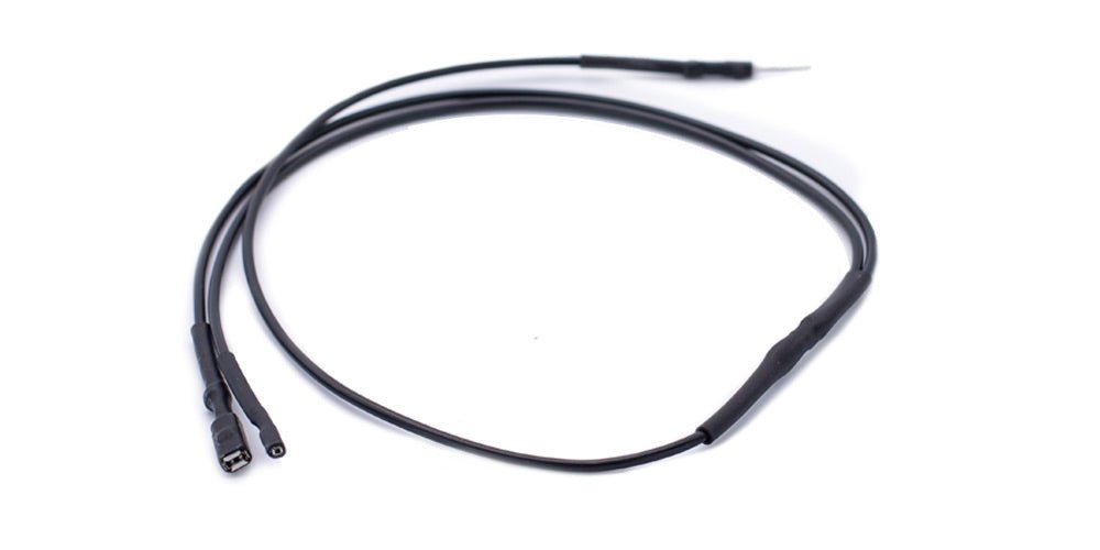 Faston x2 cables negros para la alimentación en banco - Magic Motor Sport España