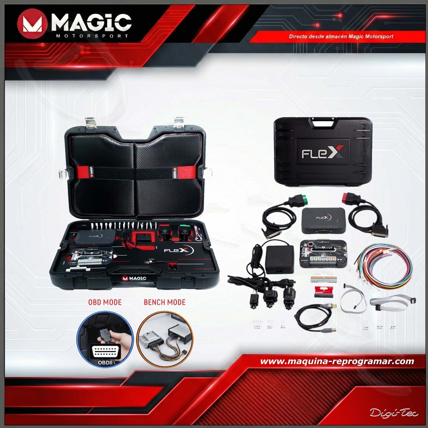 Kit FLEX con software Master OBD - BENCH activado - Magic Motor Sport España
