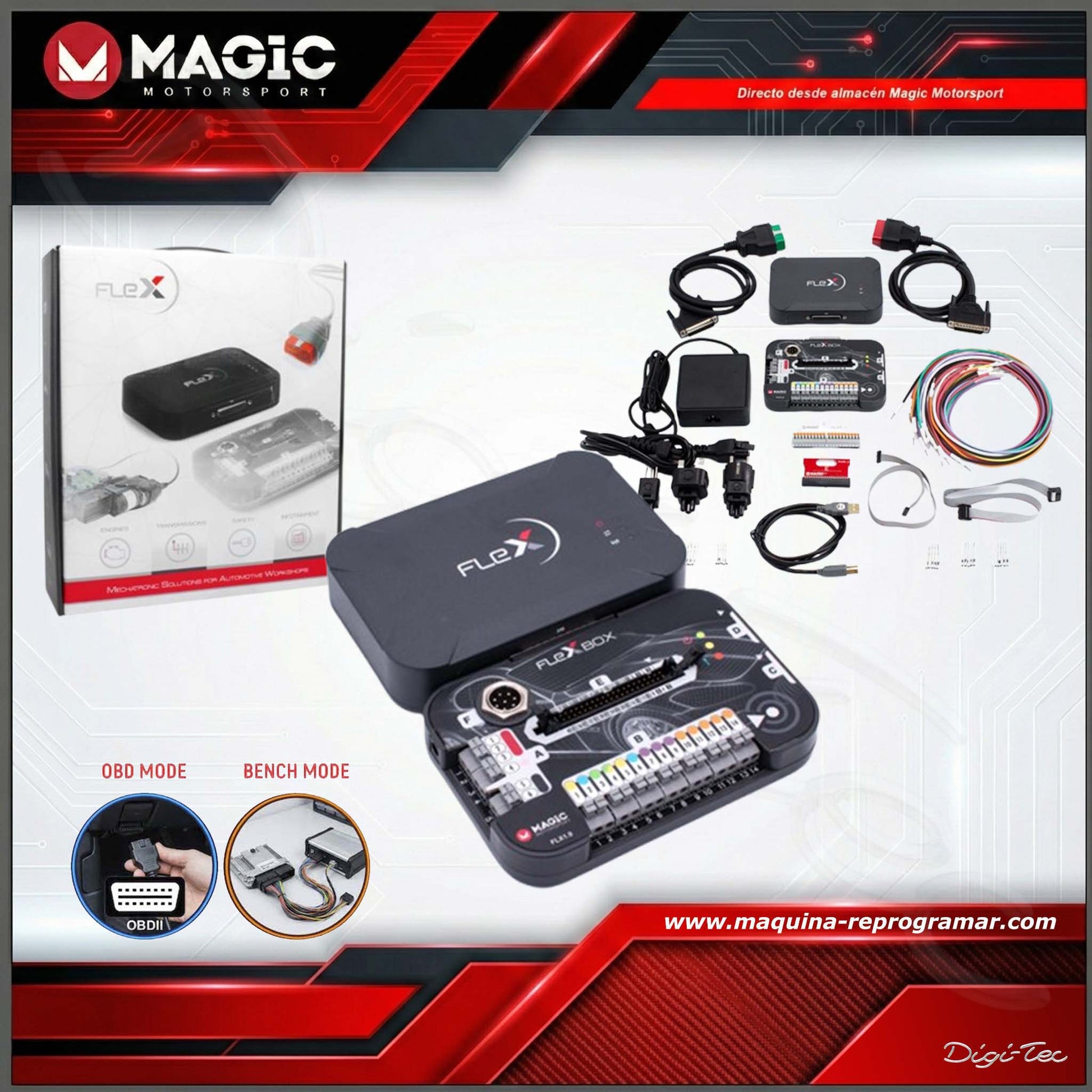 Kit FLEX con software Master OBD - BENCH activado - Magic Motor Sport España